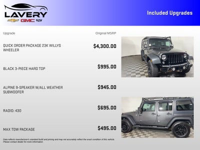 2016 Jeep Wrangler Unlimited Willys Wheeler