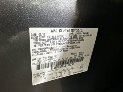 2016 Ford Taurus SHO