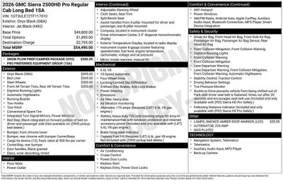 2026 GMC Sierra 2500 HD Pro