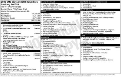 2026 GMC Sierra 3500 HD Denali DRW