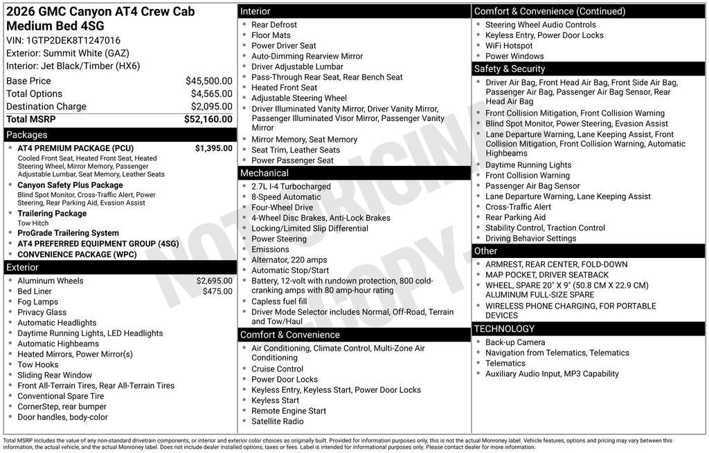 2026 GMC Canyon AT4