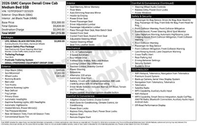 2026 GMC Canyon Denali