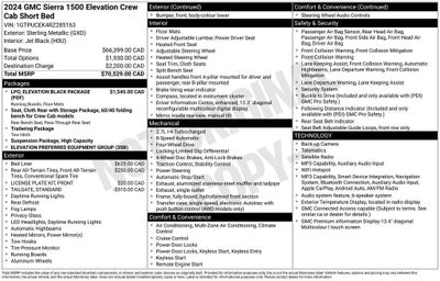 2024 GMC Sierra 1500 Elevation