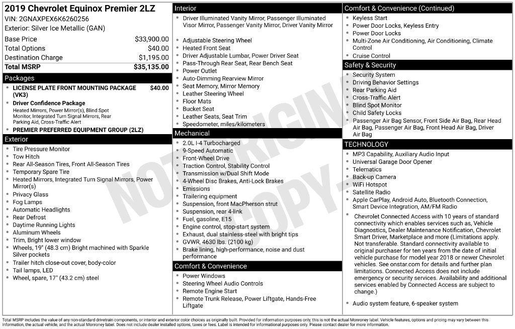 2019 Chevrolet Equinox Premier