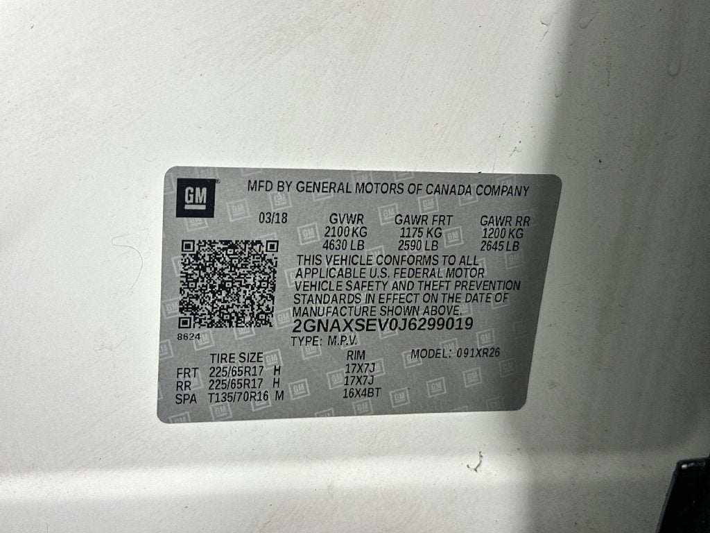 2018 Chevrolet Equinox LT