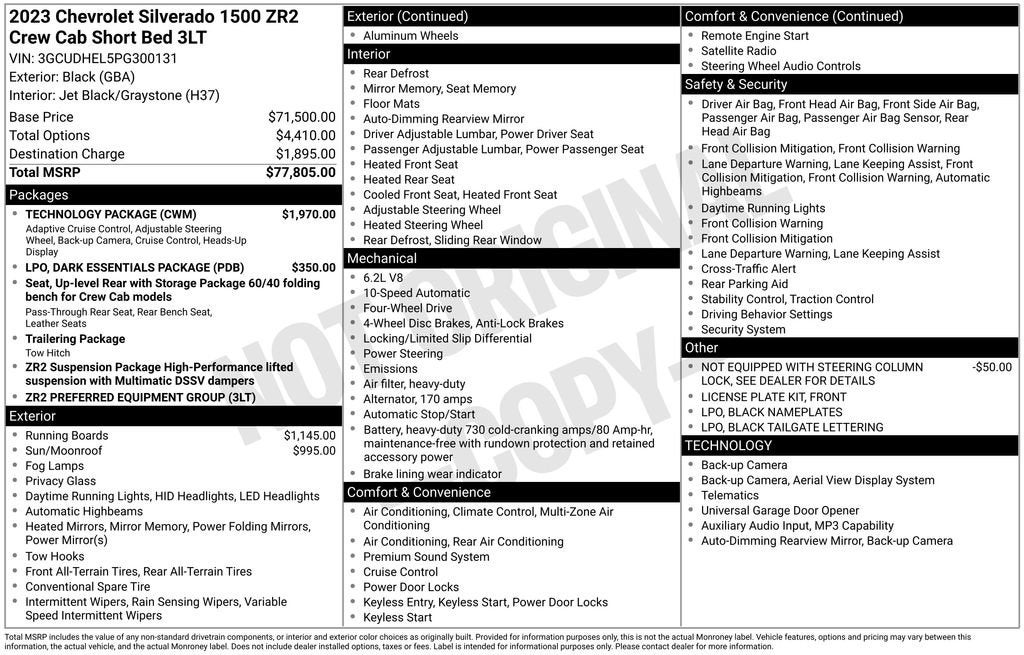 2023 Chevrolet Silverado 1500 ZR2