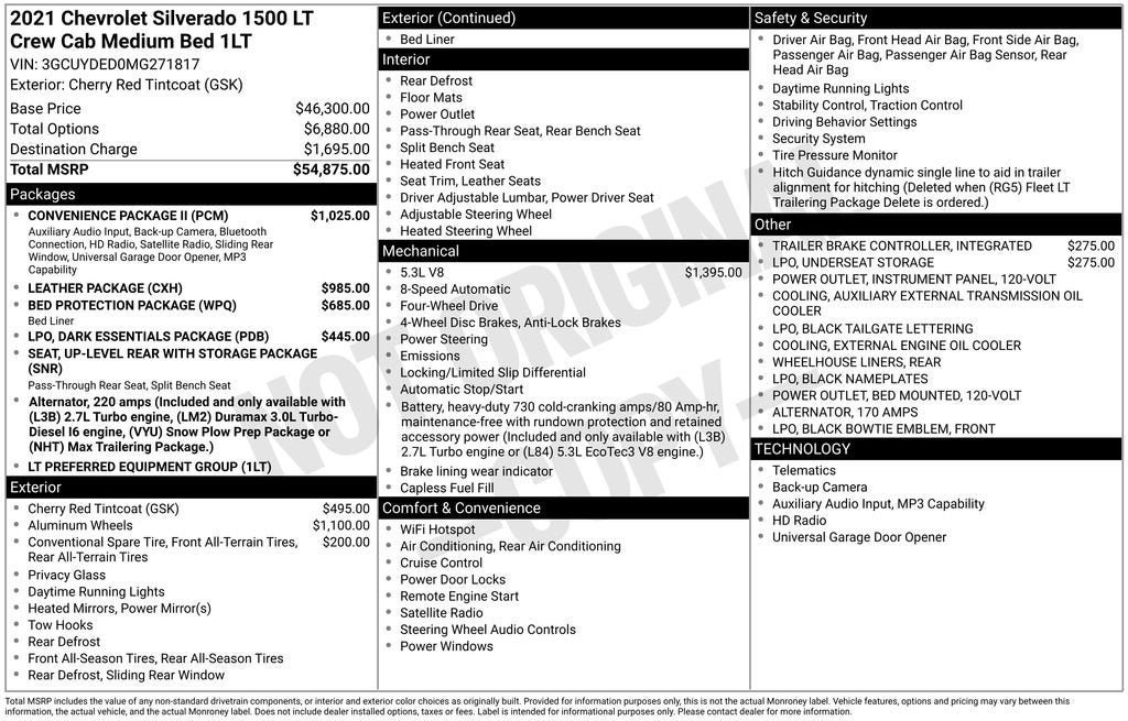 2021 Chevrolet Silverado 1500 LT