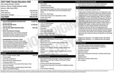 2027 GMC Terrain Elevation