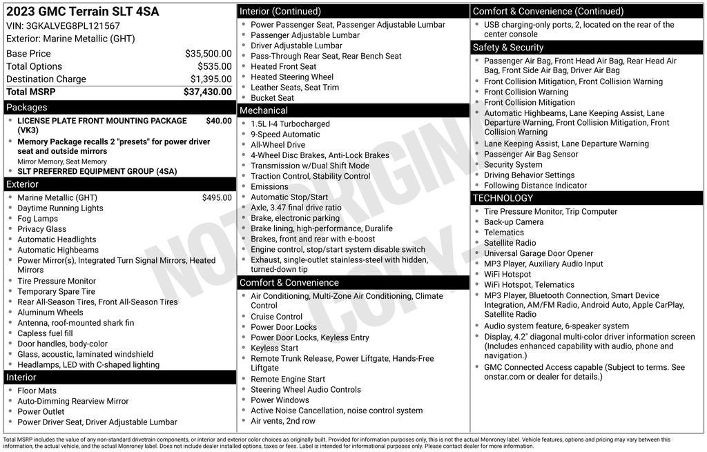 2023 GMC Terrain SLT