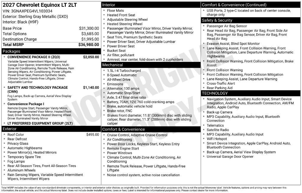 2027 Chevrolet Equinox LT