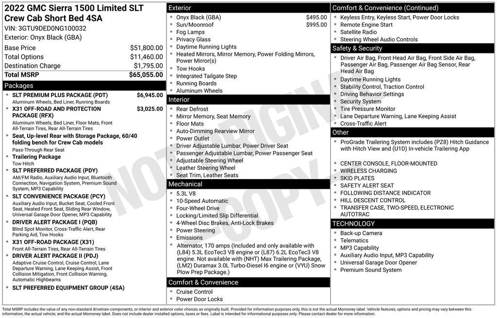 2022 GMC Sierra 1500 Limited SLT