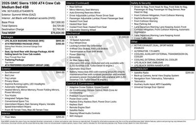 2026 GMC Sierra 1500 AT4