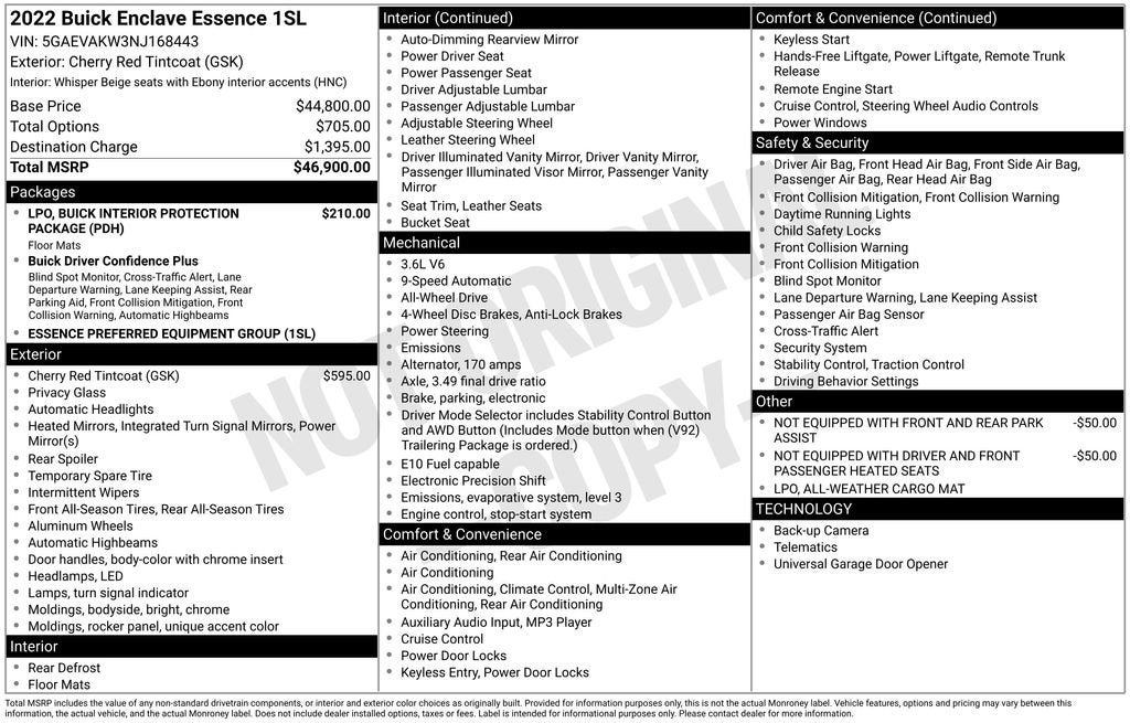 2022 Buick Enclave Essence