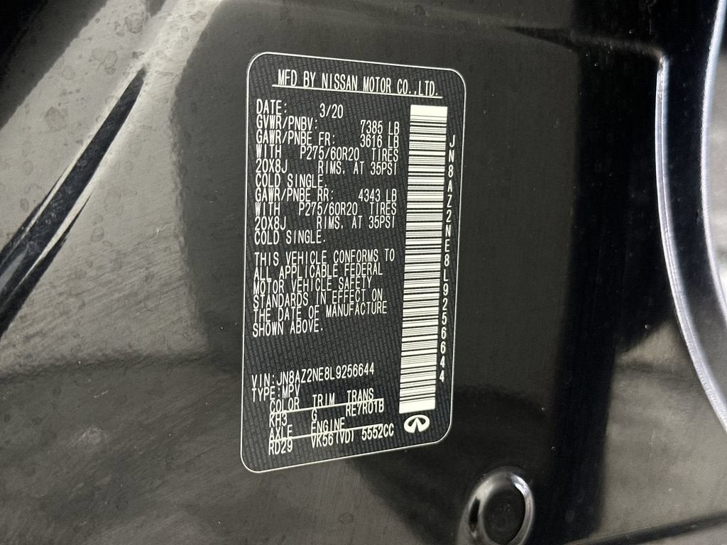 2020 INFINITI QX80 LUXE AWD