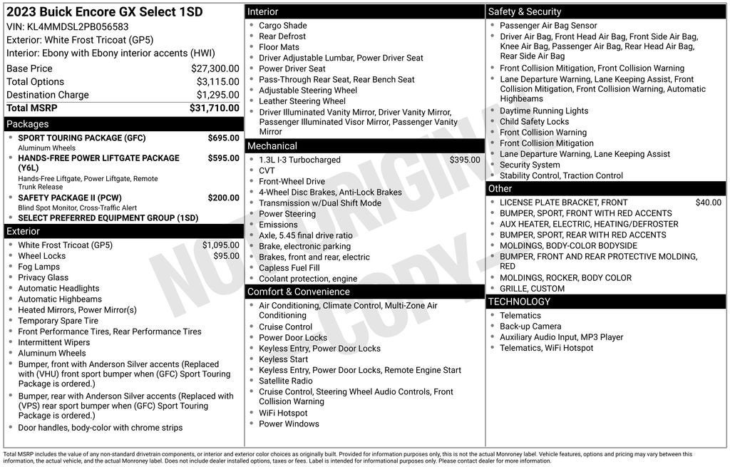 2023 Buick Encore GX Select