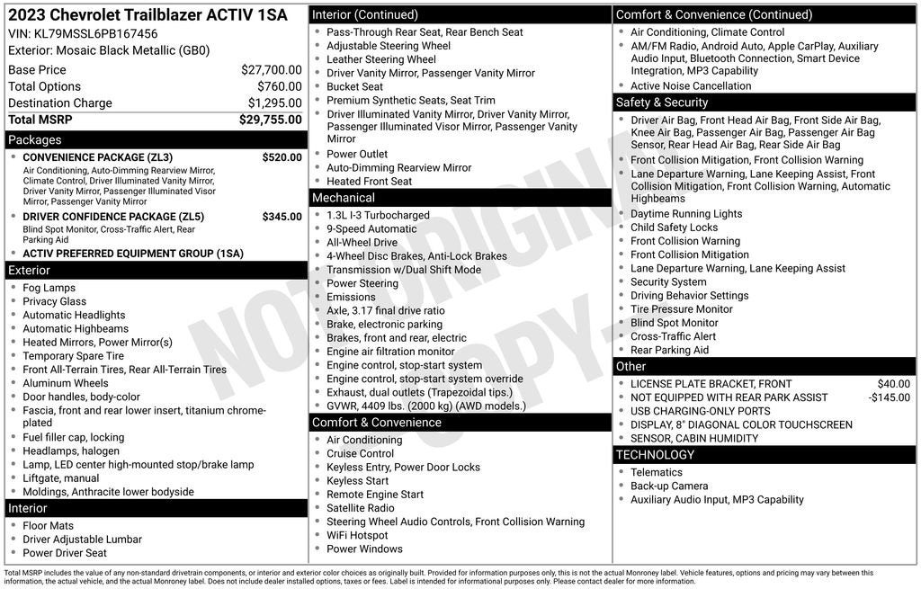 2023 Chevrolet Trailblazer ACTIV